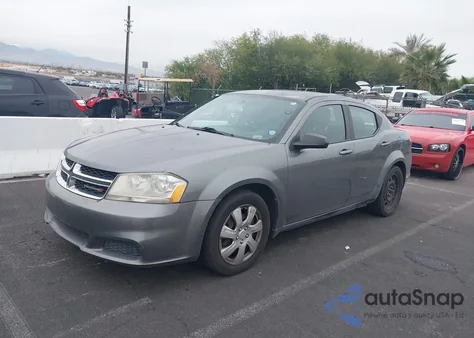 2013 Dodge Avenger Se из США, поврежденный, VIN 1C3CDZAB5DN537675